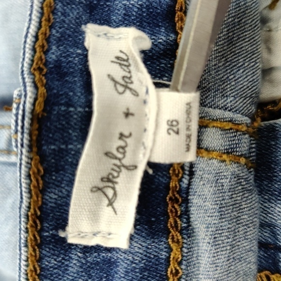 Skylar & Jade Two Tone Denim Mini Skirt, Size 26 - Picture 8 of 10